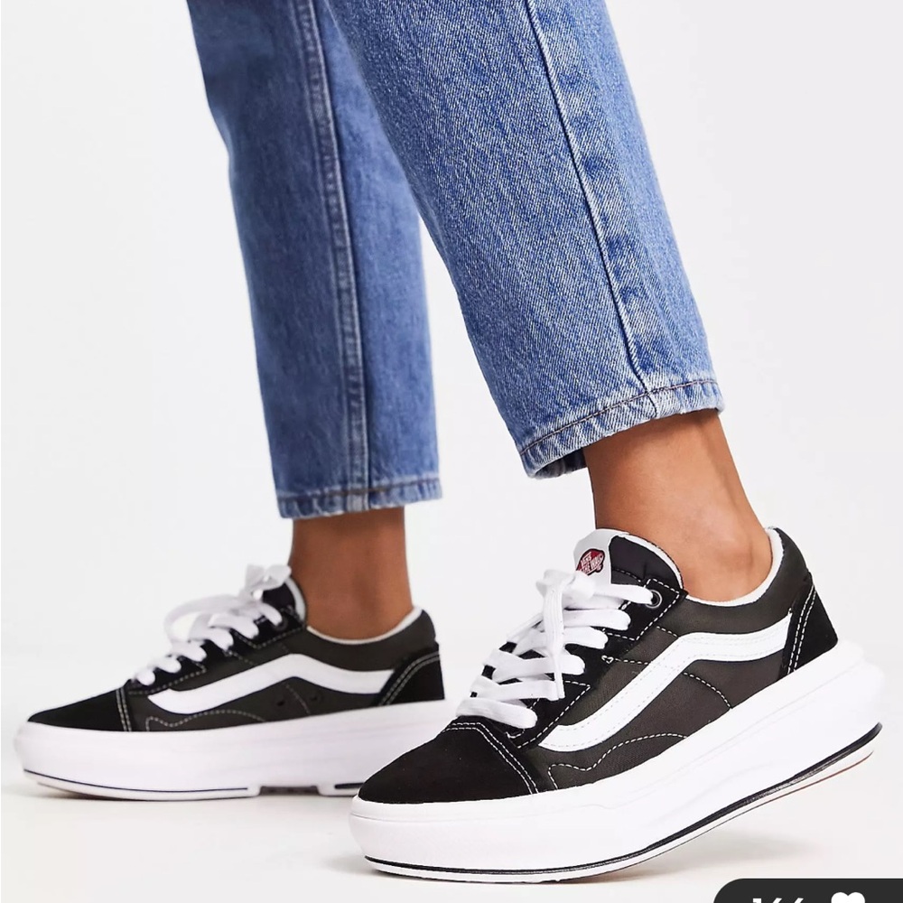 Black and white vans